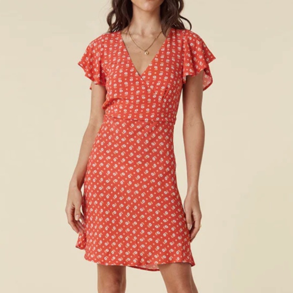 Spell Yellow Rose Bias Mini Dress — Size S - Picture 1 of 16